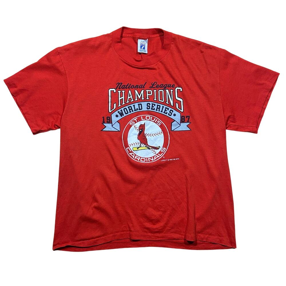 Vintage 80s St. Louis Cardinals T-Shirt Womens XL World Series Champions USA